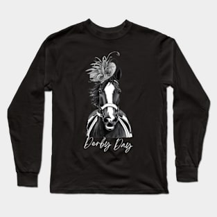 150 Ky Derby Day 2024 Horse Racing Fascinator Hat Long Sleeve T-Shirt